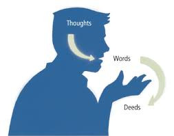 At the crossroads between words and deeds